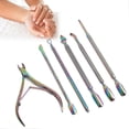 thumbnail image 3 of 6pcs Stainless Steel Cuticle Nippers Dead Skin Pusher Nail Planing Tool Manicure Tool Set, 3 of 5