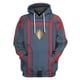 thumbnail image 1 of Guardians of the Galaxy Cosplay Men's Hoodie Jumpsuit Costume with Pants, 26s, 1 of 5