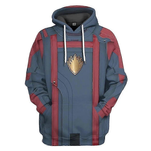 Guardians of the Galaxy Cosplay Men's Hoodie Jumpsuit Costume with Pants, 26s