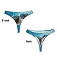thumbnail image 3 of Fotbe Watercolor Turtle Tanga Sin Costuras para Mujer con Estampado – Panties Invisibles, Transpirables y Cómodos para Uso Diario-3X-Large, 3 of 6