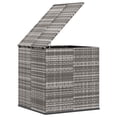 thumbnail image 2 of vidaXL Garden Cushion Box PE Rattan 100x97.5x104 cm Grey, 2 of 4