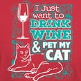 thumbnail image 3 of CafePress - Drink Wine And Pet My Cat T Shirt - Men's Classic Graphic Cotton T-Shirt, 3 of 4