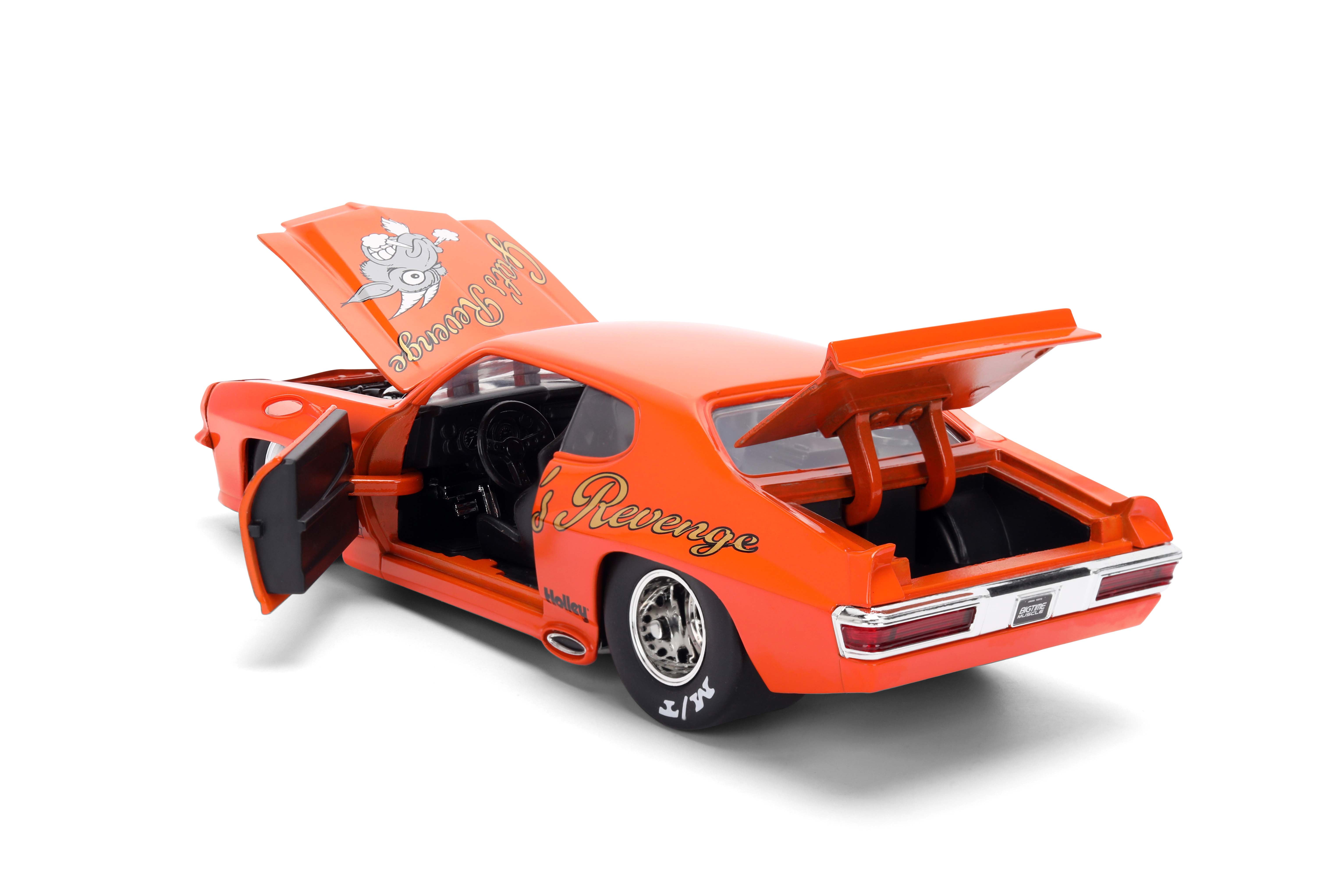 Jada Toys BIGTIME MUSCLE 1:24 1971 Pontiac GTO Die-cast Car