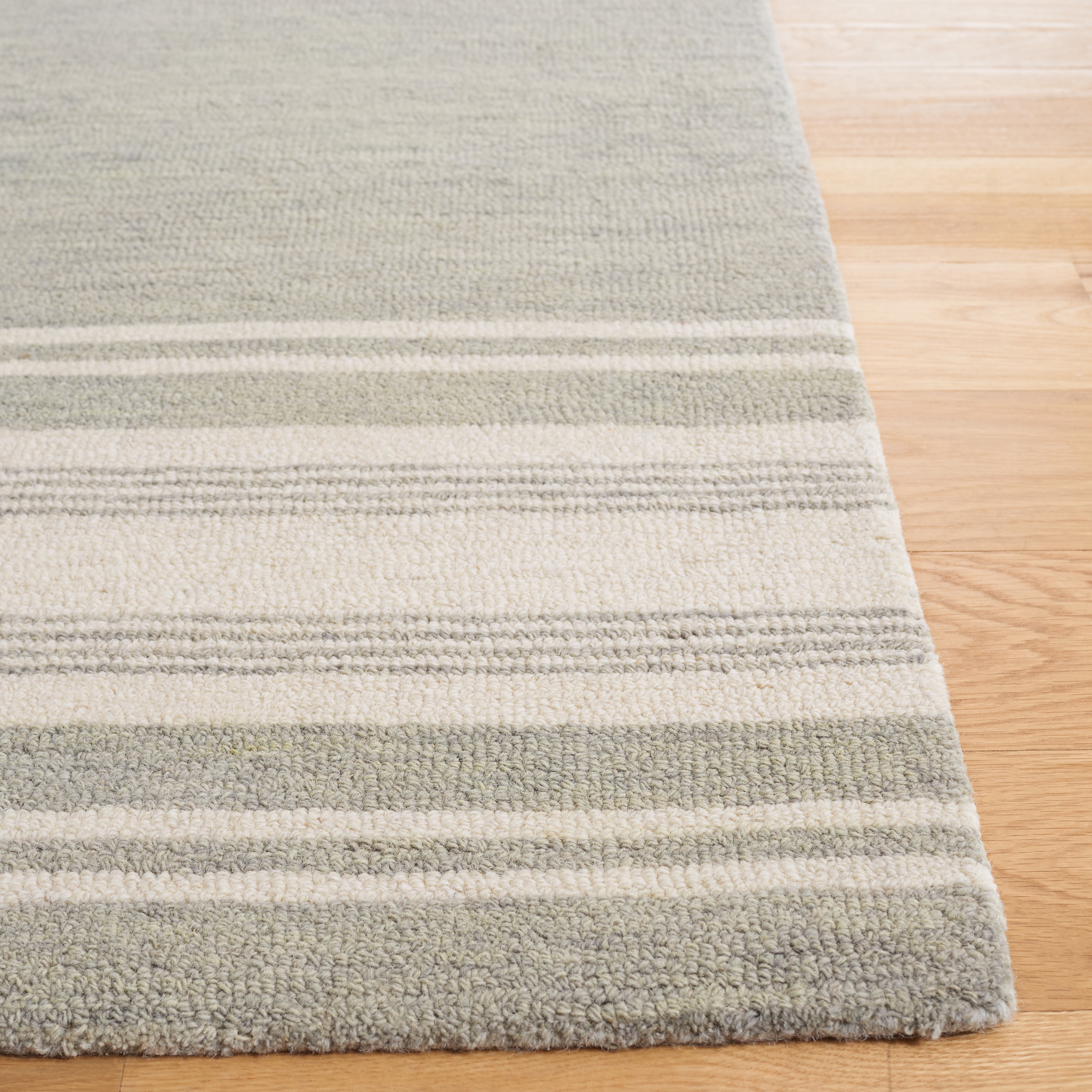 Safavieh Metro Caylee Striped Area Rug, Sage/Ivory, 6' x 6' Square