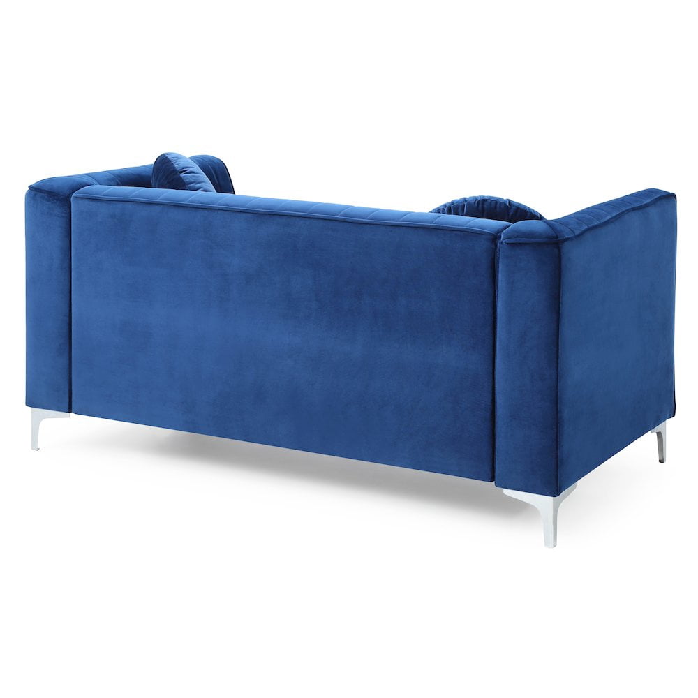 Glory Furniture Delray Loveseat in Navy Blue Color