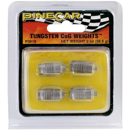 Pine Car Derby Weights 2 oz, Tungsten Center of Gravity