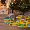 thumbnail image 5 of Rateoe Horse Sunflowers Pattern Christmas Tree Skirt with Ties , Christmas Tree Decorations, Farmhouse Christmas Decor Xmas Holiday Decorations-48", 5 of 6