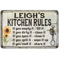 thumbnail image 1 of Leigh's Kitchen Rules Chic Sign Vintage Decor 12 x 18 Matte Finish Metal 112180032442, 1 of 1