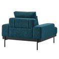 thumbnail image 4 of Armchair Accent Chair, Azure Navy Blue, Fabric, Living Kitchen Cafe Bistro Hospitality Restaurant, Modern Contemporary HB34545, 4 of 8