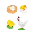 thumbnail image 1 of Juego de ciclo de crecimiento animal Montessori, juguetes de ciencia cognitiva, rompecabezas para niños de 3 a 6 años gallina 5x5cm, 1 of 9