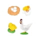 thumbnail image 1 of Figura del ciclo de vida de los animales, material didáctico para el aprendizaje preescolar para niños y niñas. gallina 5x5cm, 1 of 9