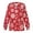 Red Christmas Plaid Snowflake, variant on Binienty Halloween Pumpkin Cat Print Women Long Sleeve Scrub Jacket Lightweight Button Front Nurse Workwear With Pockets Breathable Medical Uniform for Hospital Clinic