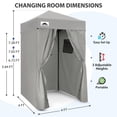thumbnail image 3 of EAGLE PEAK Flex Ultra Compact 4 ft x 4 ft Pop-up Changing Room Canopy, Portable Privacy Cabana, 3 of 10