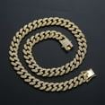 thumbnail image 5 of Mens Miami Cuban Chain Necklace 12mm Diamond Claw Cuban Chain Hip Hop Jewelry, 5 of 9