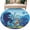 Blue, variant on Funny Dinosaur Area Rugs 4'x6', Washable Small Throw Rugs for Office Bathroom, Playing Guitar Palm Tropical Fern Silhouette Indoor Outdoor Rug Non-Slip Low Pile Carpet Runner Reversible Floor Mats