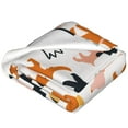 Cute Dog Blanket Bedspread Flannel Blanket Sofa Outdoor Lap Blanket