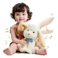 thumbnail image 1 of Conejo Liebre Robot Peluche Canta Mueve Orejas Baila - Blanco, 1 of 10