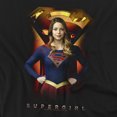 thumbnail image 2 of Supergirl Standing Symbol Women's T Shirt, Black, Medium, 2 of 6