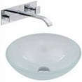 thumbnail image 6 of Vigo White Frost Vessel Sink and Wall Mount Faucet Set, Chrome, 6 of 6