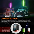 thumbnail image 4 of Nilight 1PC 3FT Spiral RGB Led Whip Light w/RGB Chasing/Dancing Light RF Remote Control Lighted Antenna Whips for Can-am ATV UTV RZR Polaris Dune Buggy 4 Wheeler Offroad Jeep Truck, 4 of 7
