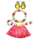 thumbnail image 1 of Falda de hierba hawaiana para niñas, gafas de sol con forma de piña, collar novedoso para vestir a damas vistoso, 1 of 9