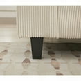 thumbnail image 6 of [NEW PACKAGING UPGRADE] 5-Seat L Shaped Corduroy Upholstered Modular Sectional Sofa Set for Living Room and Apartment in Beige, 6 of 25