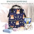 thumbnail image 5 of Balery Corgi Lying With Moons And Stars Mummy Backpack - Waterproof Twill Canvas, Large Capacity Diaper Bag with Multiple Pockets and Adjustable Straps, 5 of 6