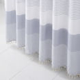 thumbnail image 3 of Unique Bargains Striped Waterproof Shower Curtain Sets with 12 Hooks Grey 72"W x 72"L, 3 of 5