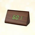 thumbnail image 5 of EXHUMKY Digital Alarm Clock LED Modern Brown Fiber Wood Temperature Display Indoor Use 1Pack, 5 of 8