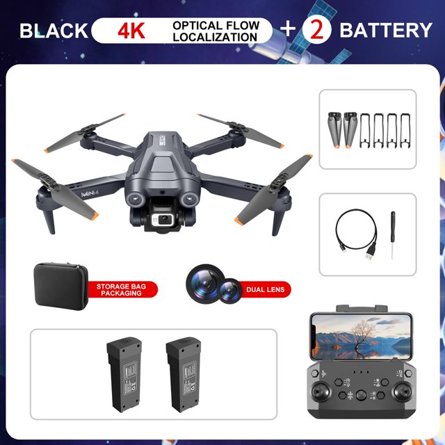 Dron teledirigido 4K Profesional BANYUO Z908 Negro/Gris