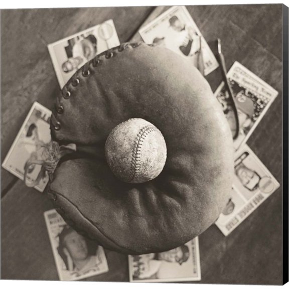 Baseball Nostalgia III by Judy Messer, Canvas Wall Art, 24W x 24H