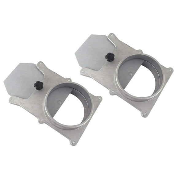 Taytools 278550 Ensemble de 2 Barrières Blast 6 Pouces Auto-Nettoyage Sans Obstruction Aluminium pour Système de Collecte de Poussière