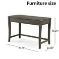 thumbnail image 4 of 47-Inch Standing Desk with Adjustable Lift Top and Hidden Storage | Modern Gray Desk for Home Office or Gaming Setup | Sleek and Functional Office Furniture, 4 of 5