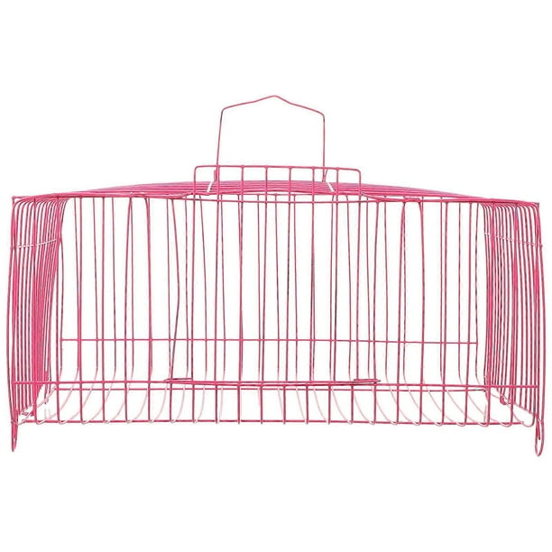 Small Bird Carrying Cage Steel Wire Construction for Parrots Breeding Comfortable and Safe 1Pack