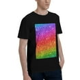 thumbnail image 2 of Bingfone Colorful Glitter Men'S Loose Fit Short-Sleeve Pocket T-Shirt, 2 of 7