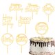 thumbnail image 1 of Adornos para tartas Wrichear Gold Happy Birthday en acrílico x8, 1 of 7