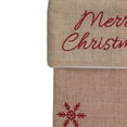 thumbnail image 3 of Northlight 19" Beige and Red Santa Claus Embroidered Christmas Stocking, 3 of 4
