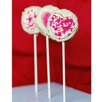 ROSENICE 50 Pcs Lollipops Lollipop Sticks Cake Sticks Cake Paper Sticks White 15.00X0.40X0.40CM