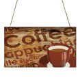 thumbnail image 2 of YAOMOBB Hanging Plaque Exquisite Front Door Sign Lanyard Design Coffee Bar Hanging Plaque with Smooth Edges 1 Piece, 2 of 7
