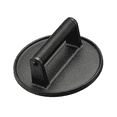 thumbnail image 1 of Burger en Fonte Robuste, 6,5 Pouces, Parfait pour Plaque de Cuisson, Gril et Poêle, Poignée Ergonomique, 1 of 6