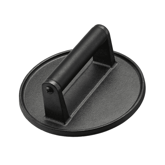 Heavy-Duty Cast Iron Burger , 6.5 Inches, Perfect for Griddle, Grill & Skillet, Ergonomic Handle,1 x Heavy-Duty Cast Iron Burger Press