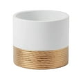 thumbnail image 1 of Inteprter Maceta de cerámica ecológica para plantas hermosas, maceta suculenta, decoración del hogar Jardín y Patio Top blanco 13cm*11, 1 of 6