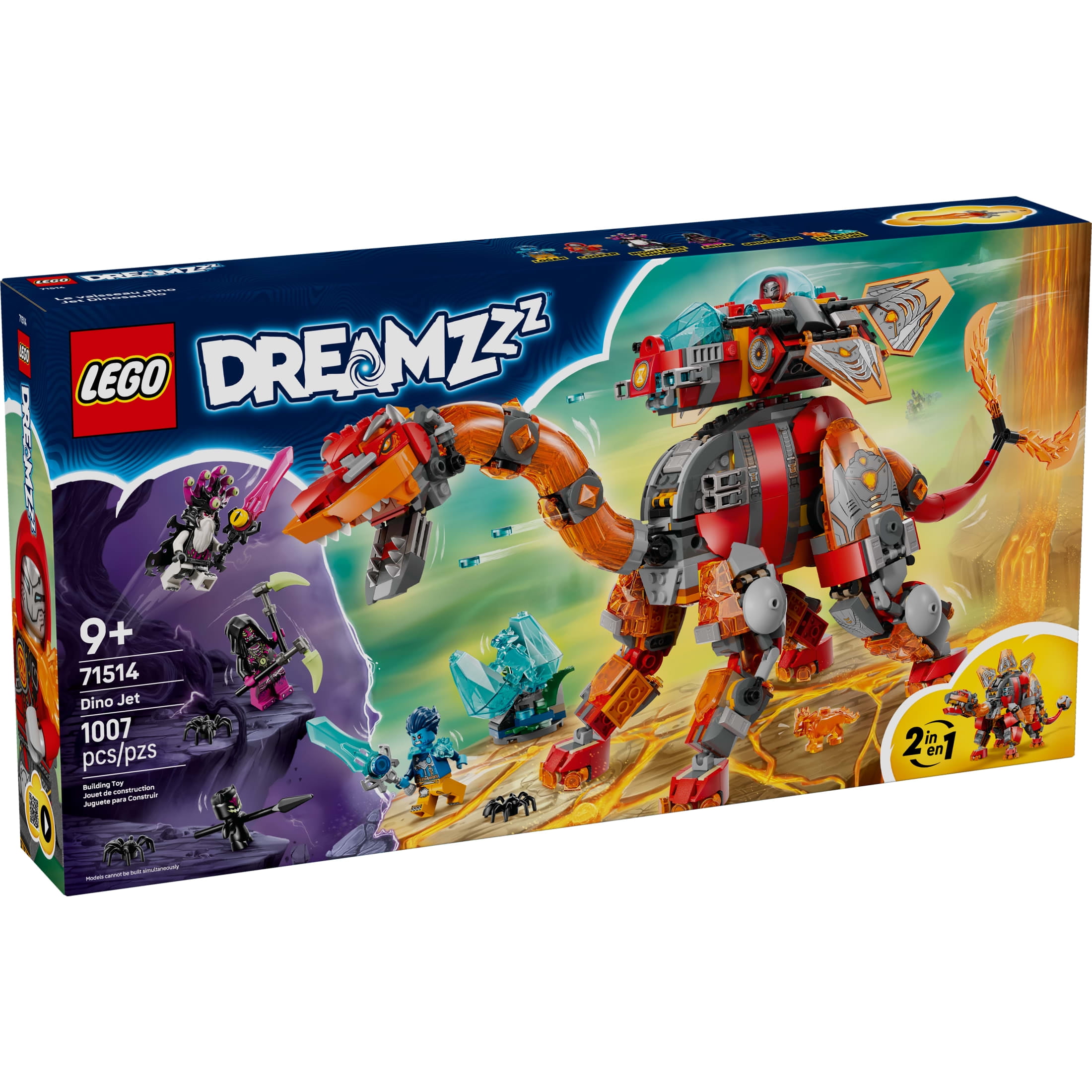 LEGO DREAMZzz Dino Jet Dinosaur Building Toy, 71514, for Boys and