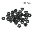 thumbnail image 2 of Uxcell M5 Serrated Flange Hex Lock Nuts, Carbon Steel Black Oxide Finished 100 Pack, 2 of 4
