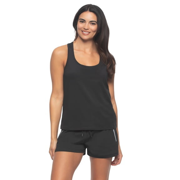 Active Tank and Short Set (Black, Small)