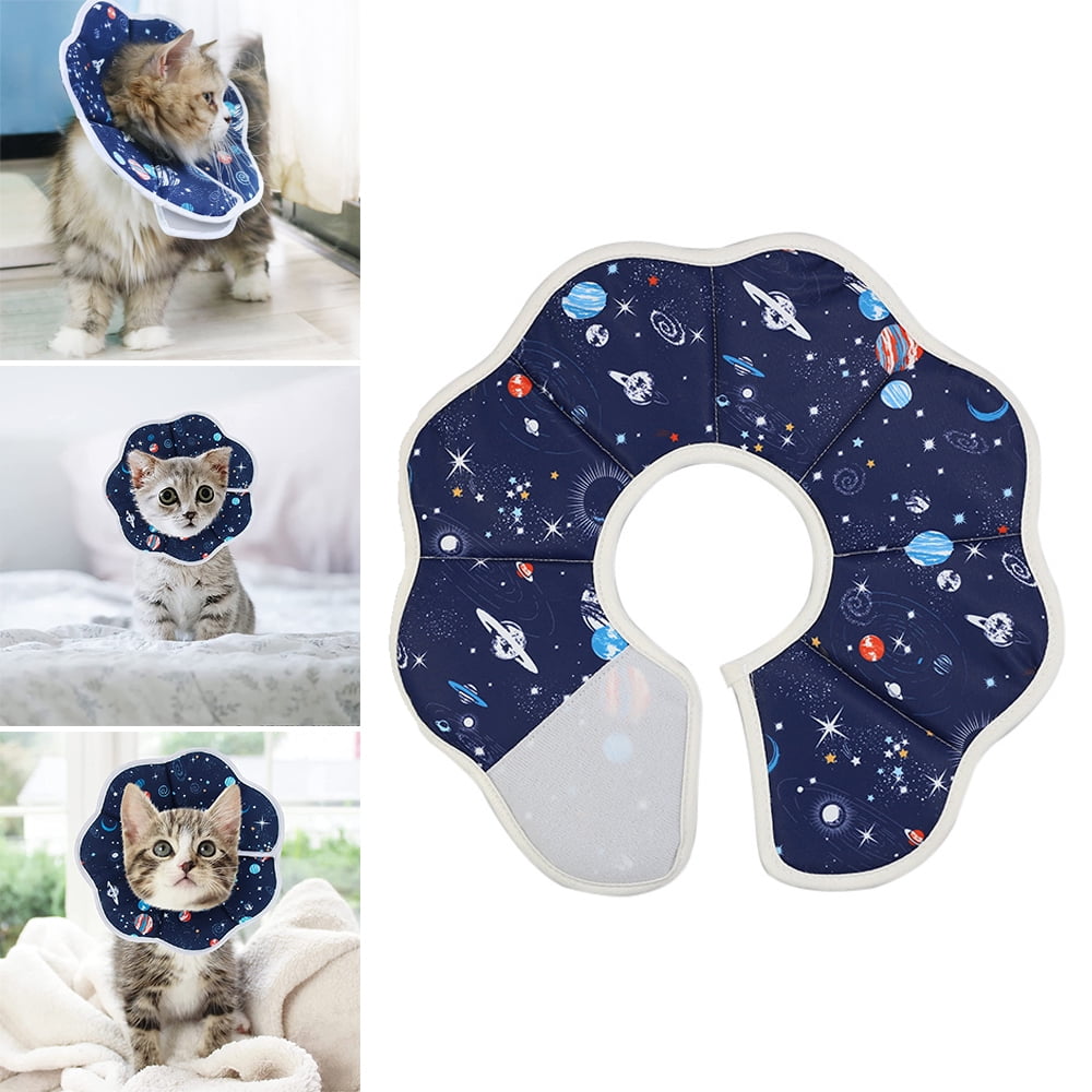 Cat Cone Soft Pet Recovery Collar Cotton Protective Cat Cone