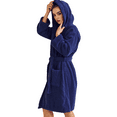 thumbnail image 5 of TowelSoft Unisex Women's Terry Navy Bathrobe, Hooded (XXL) | Soft, Comfy, and Absorbent | for After the Shower or Spa, 5 of 5