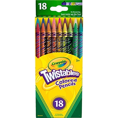 Lápices de colores Crayola Twistable 18 colores vibrantes