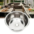 thumbnail image 4 of RV Sink, Rustproof Large Capacity 295x130mm Universal Brushed Kitchen Hand Wash Basin Easy   For Boat For, 4 of 8