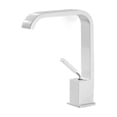 thumbnail image 1 of Mitigeur de Lavabo en Acier Inoxydable, Cascade Haute, Noir Mat Blanc, Poignée Unique, Facile à Installer, 1 of 7